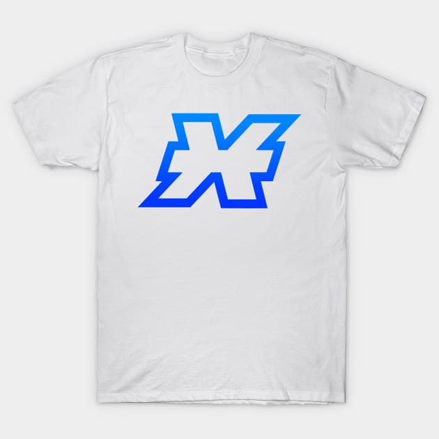 Pisces Blue Gradient Outline T-Shirt by MOULE